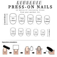 Parche de uñas postizas de Halloween para mujer, decoración de uñas elipse única en blanco y negro, maquillaje de manicura - details 7