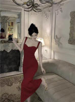 Elegante Vestido Largo de Noche Hepburn Ajuste Delgado, Acentuador de Figura - details 10