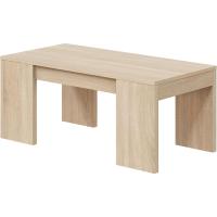Mesa de Centro Elevable, Mesita de Salon Comedor, Acabado en Gris Ceniza, Medidas: 100 cm (Largo) x 50 cm (Ancho) x 43-54 cm (Alto) - details 12
