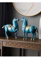 Escultura de caballo, accesorios para el hogar, decoración de sala de estar de estilo chino, estatua Dengshui, decoración de oficina, regalos de inauguración de la casa - details 8