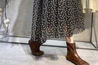 Vestido japonés de gasa de talla grande para mujer, diseño Floral de verano, sombrero de manga corta único y pequeño para ir al trabajo - details 10
