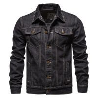 Chaqueta vaquera de estilo callejero para hombre, chaqueta delgada informal de algodón, otoño e invierno, 2024 - details 4