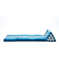 Cómodo Colchón De Suelo con Cojín De Lectura, Futón Japonés, Cama Plegable O Esterilla De Masaje Tailandés, 170 x 53 cm, Azul Claro - details 8