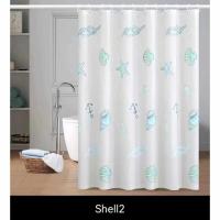 Cortina de ducha impermeable, 180x180 cm, estampada, 1 unidad - details 3