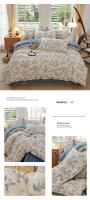 Juego de Ropa de Cama King Size de Alta Calidad con Estampado Floral en Poliéster 100% Tapete de Cama Suave y Transpirable con Funda de Edredón y Sábanas - details 18