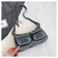 Bolso de mano de moda, bolso vaquero Retro, bolso cruzado para axila, bolso de hombro para chica picante, bolso para axila, bolso de tela Y2K, ropa de calle - details 30