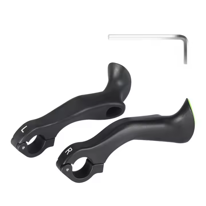 Extensión de Manillar de Bicicleta de Diseño Ergonómico Agarre de Fin de Manillar para MTB, Bicicleta de Carretera, Ciclismo Crucero 21.8-22.2mm - 1