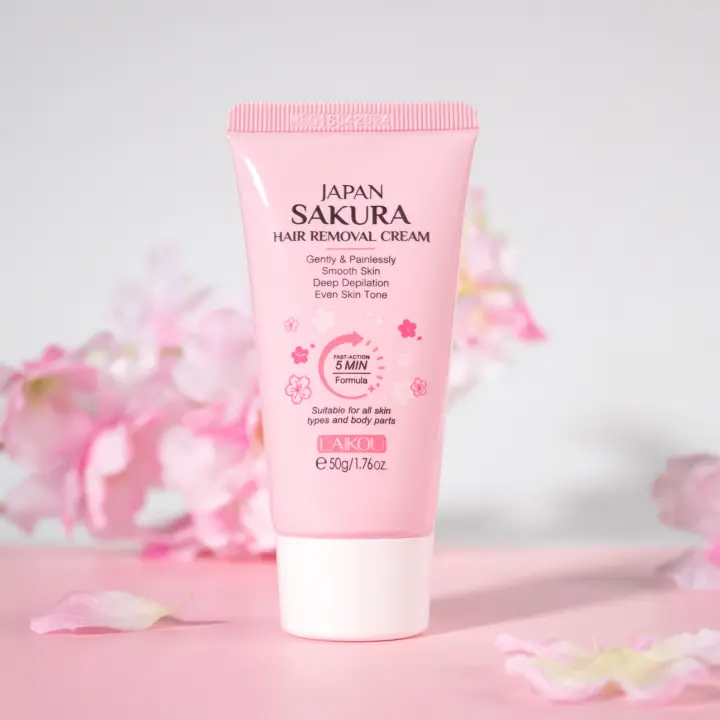LAIKOU Crema depilatoria áreas íntimas crema depiladora indolora salud removedor de cabello inhibidor de crecimiento cuidado del cuerpo de mujer 50g - 1