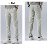 Pantalones de Corduroy para Hombres Ajuste Delgado, Elástico, Moda de Negocios y Trabajo para Primavera Otoño - details 14