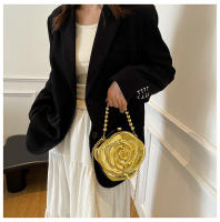 Cadena flor acrílico bolsos de las mujeres 2025 nuevos bolsos de hombro de nicho europeo y americano con cuentas cena portátil bolsos de las mujeres - details 11