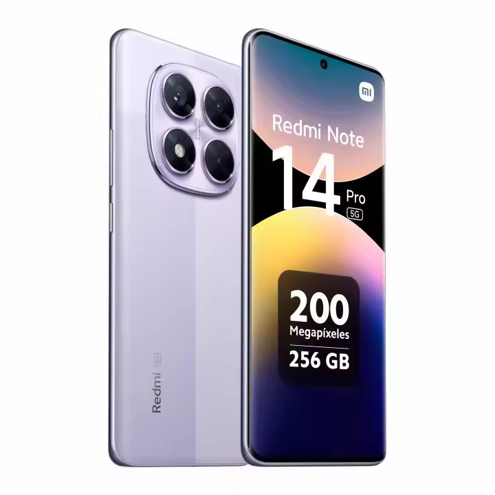 Xiaomi Redmi Note 14 Pro 4G Smartphone 8+256GB, Pantalla de 6.67" AMOLED FHD+ 120Hz, MediaTek Helio G100-Ultra, cámara de 200MP, Turbo Charge 45W, 5500 mAh, Cargador Incluido (Versión EU) - 1