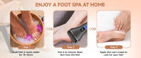 Removedor de callos eléctrico para pies, kits de pedicura de lima de pies electrónica portátil recargable, herramientas profesionales impermeables para el cuidado de los pies Pedi Lima depuradora de pies húmeda y seca - details 6
