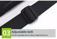 Bolsa de Cintura Ligera para Deportes de Gimnasio Bolsillo para Teléfono Móvil Ajustable - details 46