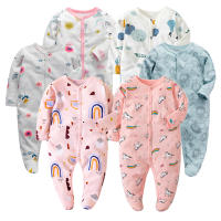 Bodysuit Para Bebés Niños Y Niñas De Algodón 100% Con Cuello En V Y Botones Cubiertos De Manga Larga Para 0-12 Meses Ropa De Bebé Primavera Otoño - details 3