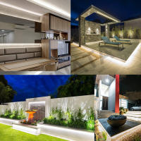 GAHADA Tira de LED Impermeable IP67 120LEDs/m Blanco Cálido Bleu Enchufe de Interruptor EU - details 9