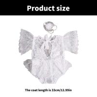 Conjunto de mono para fotografía de bebé y corona floral, accesorios para posar, accesorios para fotografía - details 5
