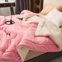 Manta cálida de doble cara para invierno, manta gruesa de franela de imitación de forro polar, colcha cómoda, Sábana - details 15