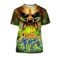 Camiseta 3D de talla grande para hombre y mujer, camisas con estampado de película de terror, deportes informales, secado rápido, transpirable - details 2