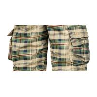 Pantalones Medios Para Hombre Algodón Cómodo Verano Deportes Al Aire Libre Playa Estilo Safari Tren Plaid Corte Regular Talla Grande - details 11