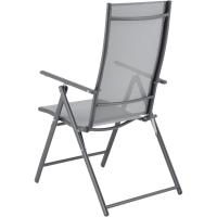 Juego de 2 Sillas Plegables de Jardín Kalamata Silla de Exterior Asiento para Terraza Balcón Patio con Reposabrazos y Respaldo Ajustable Patas de Acero 105 x 57 x 68 cm - details 4
