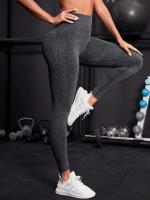 Body deportivo liso sin costuras de verano para mujer de cintura alta, pantalones de yoga Fiess con letras que levantan la cadera, monos de entrenamiento - details 3