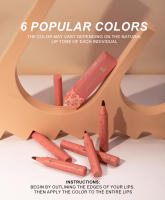 Lápiz Líquido Labial, delineador de labios Antiadherente, 6 colores disponibles - details 4