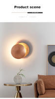Lámpara de pared moderna nórdica TOMAX - Diseño redondo Eclipse para dormitorio, sala de estar y pasillo |   Iluminación ambiental artística con garantía de 1 año - details 2