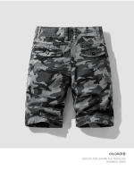 Pantalones Cortos de Verano de Algodón Puro para Hombres Color Sólido, Ajuste Suelto, Moda de Trabajo Versátil - details 4