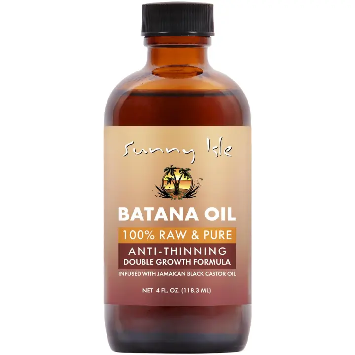 Sunny Isle na Infundido con aceite de ricino negro jamaicano 4 oz |   Fórmula de doble crecimiento antiafusión - 1