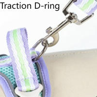 Conjunto de correa y arnés para perro transpirable, Collar reflectante Quicklace para mascotas, cuerda suave y ajustable, chaleco con correa para el pecho para perros pequeños - details 9