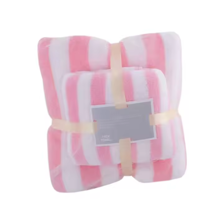 Juego de toallas de baño de secado rápido para adultos, terciopelo Coral, suave, absorbente, cara C - 1