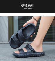 Sandalias para hombre, nuevo estilo de verano, fáciles de usar con sensación de pisar caca, zapatos de playa simples e informales, antideslizantes de doble uso - details 6