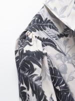 Ropa de mujer europea y americana popular temperamento francés ligero femenino vestido de gasa estampado de lujo - details 5