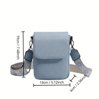 Bolso bandolera ajustable para mujer, gran capacidad, color azul sólido, con cierre magnético y bolsillo frontal para el día a día, salidas informales, entornos profesionales, accesorio de moda versátil, forro de poliéster duradero, trabajo y ocio, acceso - details 2