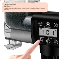 Alimentador de tanque de peces de 250ML/500M, pantalla LCD, temporizador ajustable, alimentador automático inteligente, pantalla Digital - details 4