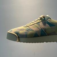 Zapatos hechos a mano de piel de vaca de primera capa con plataforma retro de camuflaje Forrest Gump - details 11