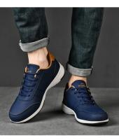 Zapatos casuales de cuero para hombre, zapatillas de deporte para exteriores, zapatos para caminar para todas las estaciones, suela suave, moda - details 15