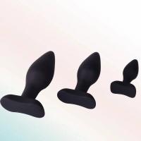 Empaque privado SEXY Masajeador de próstata de 3 piezas 3 tapones de silicona de diferentes tamaños Tapón anal Entrenador de dilatación anal Juegos para adultos Juguetes sexuales para hombres - details 0