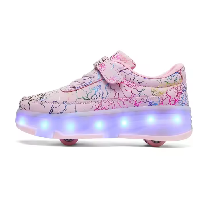 Zapatillas de Skate LED para Niños Calzado Deportivo de Patinaje Desmontable para Primavera/Verano - 1