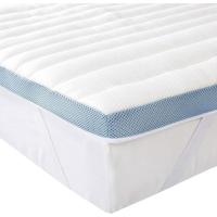 Colchón de Espuma viscoelástica Topper con memoria con Funda extraíble y lavable, 180 x 200 cm, 5 cm, Blanco - details 0