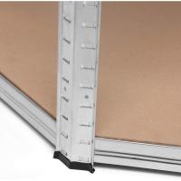 Estanterías de almacenamiento para cargas pesadas 2625 kg 15 estantes MDF estantería modular de esquina de acero de alta resistencia para garaje taller plata - details 6