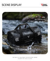 Bolsa de Asiento Trasera de Motocicleta MOTOCENTRIC Impermeable, Resistente al Desgaste, Gran Capacidad 46-66L, Diseño de Hebilla de Liberación Rápida, Reflectante Nocturno, Ligero - details 15