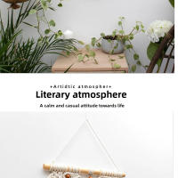 Colgante Bohemio Artesanal de Macramé Tapiz de Pared Tejido a Mano de Algodón Orgánico - details 6