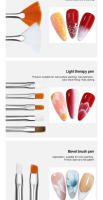 Set de Brochas de Uñas Arte Clavo con Mango Plástico 7/15PCS para Esmalte de Gel y Dibujo Herramientas de Manicura de Arte de Uñas - details 4