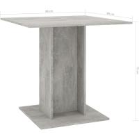 Mesa de Comedor Consola Cocina Bistró Restaurante Salón Sala de Estar Jardín Terraza Hogar Madera Contrachapada Gris Sonoma - details 23