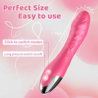 Vibrador realista de 7,7 pulgadas para mujeres, 10 potentes modos de vibración para estimulación del clítoris y del punto G, juguetes sexuales para adultos de rosas impermeables para mujeres y parejas - details 2
