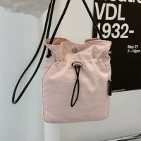 Bolso de lona con cordón de estilo coreano, bandolera de nailon de Color sólido, bolso de hombro, cartera, bolso para teléfono móvil, trabajador de oficina - details 10