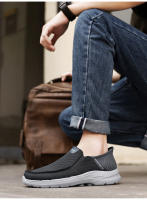 Los hombres zapatos transpirables de malla tejida ultra-ligeros con suela gruesa de pedal. - details 6
