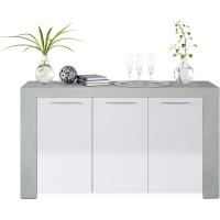 Taburete Moderno de Blanco Armario Auxiliar de Comedor Medidas 144cm x 42cm x 80cm - details 12