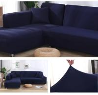 Funda de Sofá de Color Sólido Cubierta Elástica de Tela de Leche Seda para Sala de Estar Funda de Esquina de Sección de Sofá 1PC - details 16